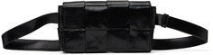 Черная поясная сумка с кассетой Bottega Veneta