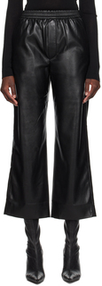Nanushka Одесса - Черные брюки из веганской кожи