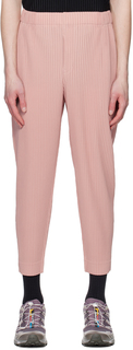 Розовые апрельские брюки ежемесячного цвета HOMME PLISSe ISSEY MIYAKE