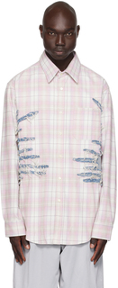 Розово-серая рубашка с бакенбардами Y/Project
