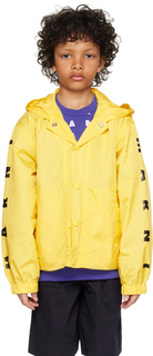 Детская желтая водонепроницаемая куртка Marni