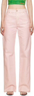 Розовые брюки плотника Heron Preston