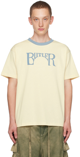 Бежевая футболка с принтом BUTLER SVC