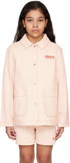 Детская розовая бамбуковая куртка Paris Kenzo