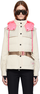 Moncler Grenoble Off-White Пуховик Tetras