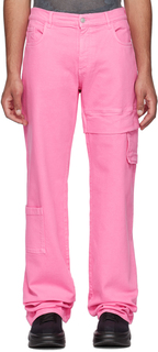 Розовые джинсовые брюки-карго оверсайз 1017 ALYX 9SM