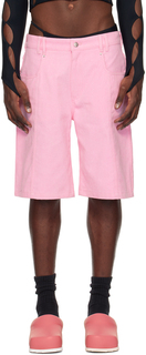 Розовые джинсовые шорты с начесом для малышей Marshall Columbia