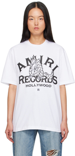 Белая футболка AMIRI Records Wolf