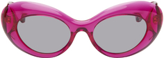 Розовые солнцезащитные очки с Медузой Versace