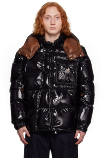 Moncler Черный Каракорум Пуховик