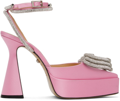 Розовые туфли на каблуке с тройным сердечком MACH &amp; MACH