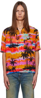 Рубашка с разноцветным рисунком Palm Angels