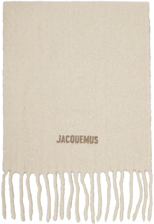 Бежево-коричневый шарф Le Chouchou Lecharpe Moisson Multi Jacquemus