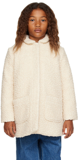 Детское кремово-белое пальто BONTON Suzanne