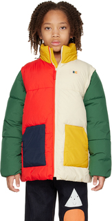 Детская разноцветная куртка-пуховик Bobo Choses с цветными блоками