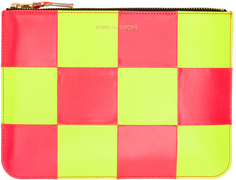 Розово-желтая флуоресцентная квадратная сумка Желтый Comme des Garçons