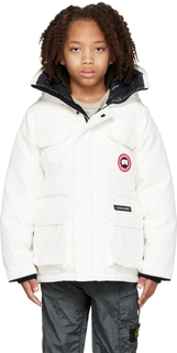 Детский белый пуховик Expedition Canada Goose Kids