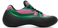 JW Anderson Зелено-розовые походные кроссовки с бампером