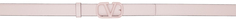 Розовый ремень с логотипом VLogo Signature Valentino Garavani