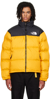 Желто-черный пуховик Nuptse 1996 года The North Face в стиле ретро