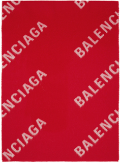 Розовый шарф с макросами Balenciaga