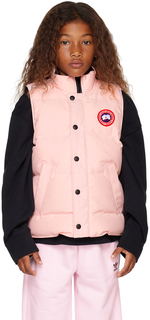 Детский розовый пуховый жилет Vanier Canada Goose Kids