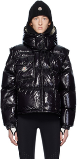 Moncler Черный Каракорум Пуховик