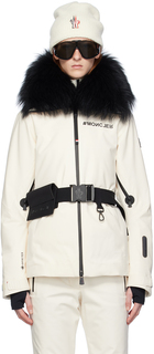 Moncler Grenoble Off-White Пуховик Vizelle