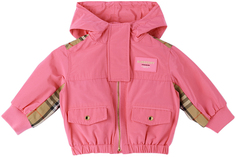 Куртка в клетку Baby Pink Vintage Check с розовым жвачком Burberry