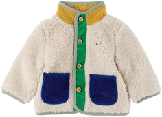Baby Beige Куртка с колор-блоками Бежевая Bobo Choses