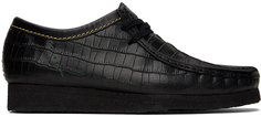 Черные ботинки дезерты Clarks Originals Edition из крокодиловой кожи WACKO MARIA