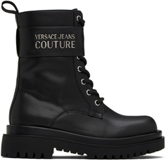 Черные ботинки Дрю Versace Jeans Couture