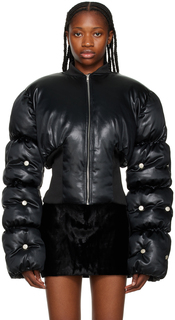 Черная куртка-пуховик Escargot Feben