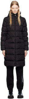 Черный пуховик Moncler Avocette