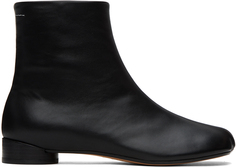 Черные ботинки на молнии MM6 Maison Margiela