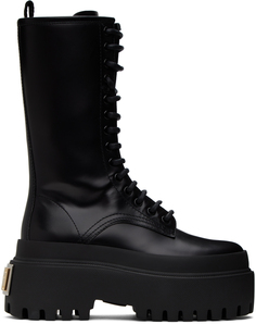 Черные ботинки на шнуровке Dolce &amp; Gabbana