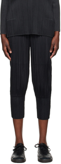 Черные брюки с утолщенным низом Pleats Please Issey Miyake, 2 шт.