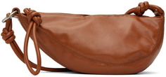 Светло-коричневая кожаная сумка Dries Van Noten