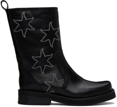 Черные ботинки со звездами Delaware Soulland