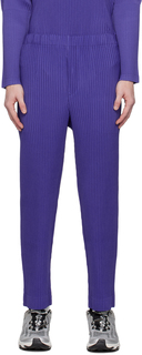 Сентябрьские брюки фиолетового цвета HOMME PLISSe ISSEY MIYAKE