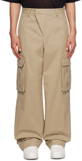 Бежевые брюки-карго на талии 424 Suncoat Girl