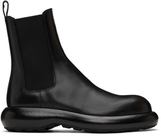 Черные ботинки челси на платформе Jil Sander