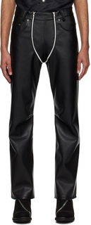 Черные брюки Lata из искусственной кожи GmbH