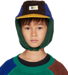 Многоцветная шапка-бини Bobo Choses Kids с цветными блоками