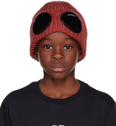 Детская красная шапка с защитными очками, красная C.P. Company Kids