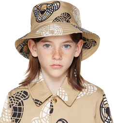 Kids Beige Панама Thomas Bear Archive бежевый Burberry