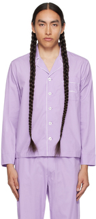 Спортивная и насыщенная фиолетовая рубашка с засечками Sporty &amp; Rich