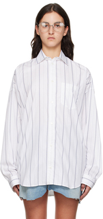Balenciaga Белая рубашка в полоску