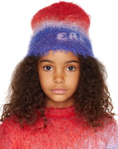 Детская сине-красная шапка с градиентом ERL