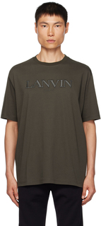 Серая футболка оверсайз Lanvin